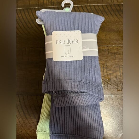 Okie Dokie Baby Boys Cuffed Pull-On Pants- Set of 2 - NWT - 3 months, 6M, 18M - Picture 2 of 3